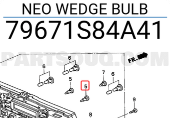 Honda 79671S84A41 NEO WEDGE BULB