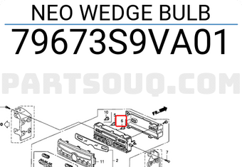 Honda 79673S9VA01 NEO WEDGE BULB