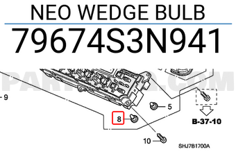 Honda 79674S3N941 NEO WEDGE BULB