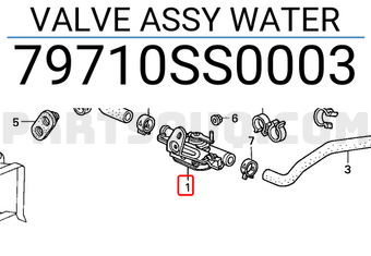 Honda 79710SS0003 VALVE ASSY WATER