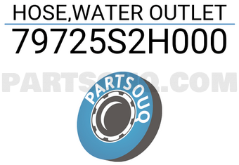 Honda 79725S2H000 HOSE,WATER OUTLET