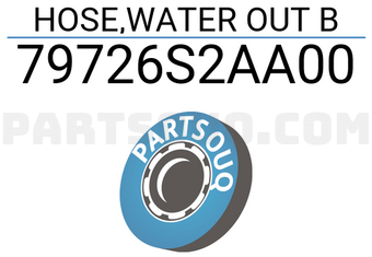 Honda 79726S2AA00 HOSE,WATER OUT B