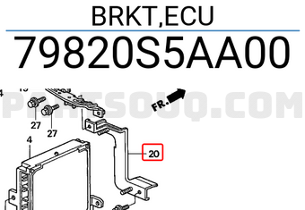 Honda 79820S5AA00 BRKT,ECU