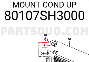 Honda 80107SH3000 MOUNT COND UP