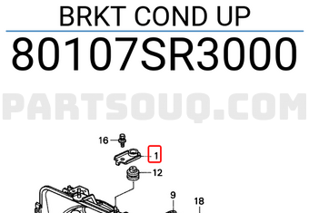 Honda 80107SR3000 BRKT COND UP