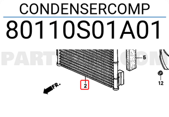 Honda 80110S01A01 CONDENSERCOMP