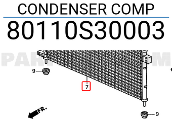 Honda 80110S30003 CONDENSER COMP