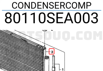Honda 80110SEA003 CONDENSERCOMP