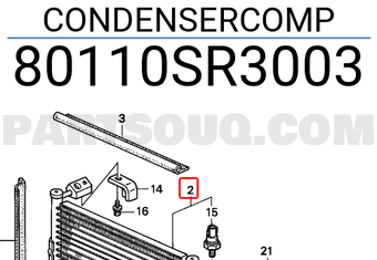 Honda 80110SR3003 CONDENSERCOMP