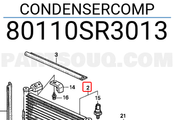 Honda 80110SR3013 CONDENSERCOMP