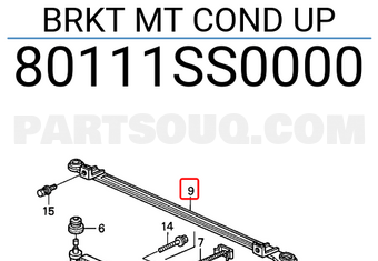 Honda 80111SS0000 BRKT MT COND UP