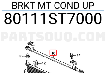 Honda 80111ST7000 BRKT MT COND UP
