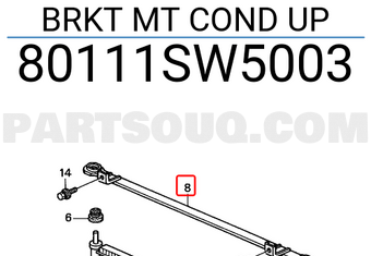 Honda 80111SW5003 BRKT MT COND UP