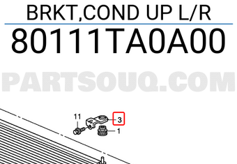 Honda 80111TA0A00 BRKT,COND UP L/R