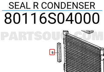 Honda 80116S04000 SEAL R CONDENSER