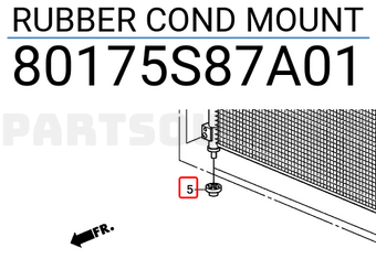 Honda 80175S87A01 RUBBER COND MOUNT