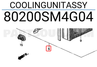 Honda 80200SM4G04 COOLINGUNITASSY