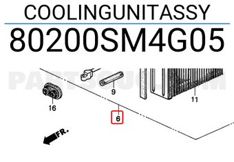 Honda 80200SM4G05 COOLINGUNITASSY