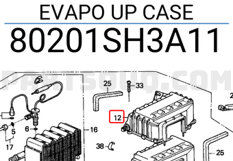 Honda 80201SH3A11 EVAPO UP CASE