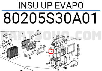 Honda 80205S30A01 INSU UP EVAPO