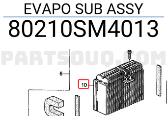 Honda 80210SM4013 EVAPO SUB ASSY