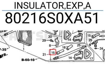 Honda 80216S0XA51 INSULATOR,EXP,A
