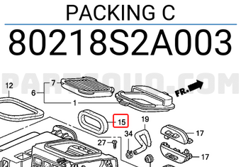 Honda 80218S2A003 PACKING C