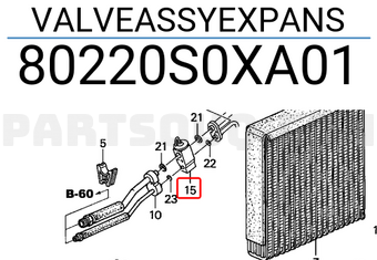 Honda 80220S0XA01 VALVEASSYEXPANS