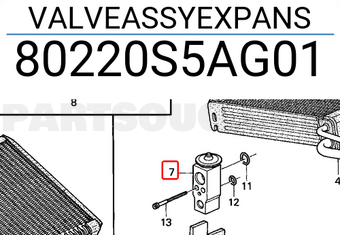 Honda 80220S5AG01 VALVEASSYEXPANS