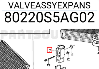 Honda 80220S5AG02 VALVEASSYEXPANS