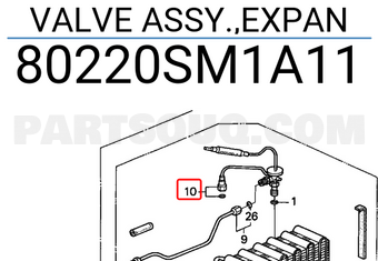 Honda 80220SM1A11 VALVE ASSY.,EXPAN