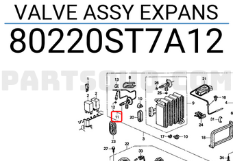 Honda 80220ST7A12 VALVE ASSY EXPANS