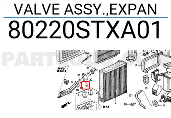 Honda 80220STXA01 VALVE ASSY.,EXPAN