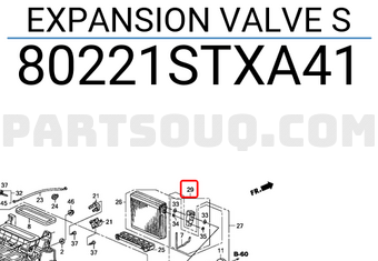 Honda 80221STXA41 EXPANSION VALVE S