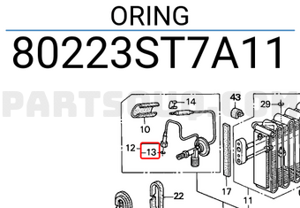 Honda 80223ST7A11 ORING