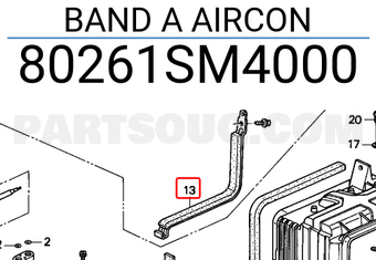 Honda 80261SM4000 BAND A AIRCON