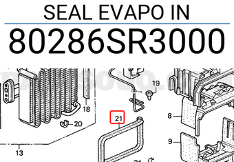 Honda 80286SR3000 SEAL EVAPO IN