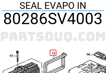 Honda 80286SV4003 SEAL EVAPO IN