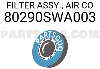 Honda 80290SWA003 FILTER ASSY., AIR CO