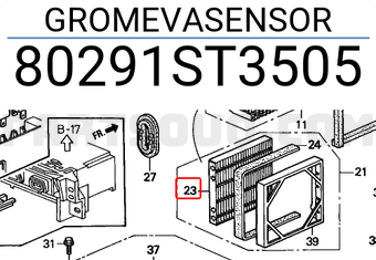 Honda 80291ST3505 GROMEVASENSOR