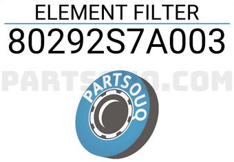 Honda 80292S7A003 ELEMENT FILTER