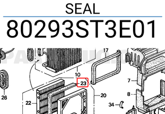 Honda 80293ST3E01 SEAL