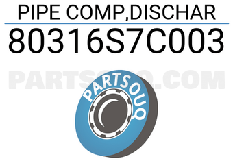 Honda 80316S7C003 PIPE COMP,DISCHAR
