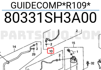 Honda 80331SH3A00 GUIDECOMP*R109*