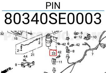 Honda 80340SE0003 PIN