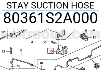Honda 80361S2A000 STAY SUCTION HOSE