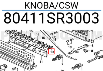 Honda 80411SR3003 KNOBA/CSW
