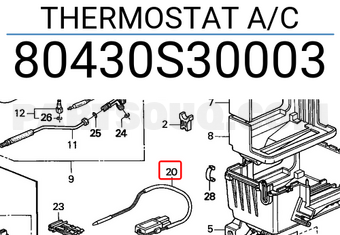 Honda 80430S30003 THERMOSTAT A/C