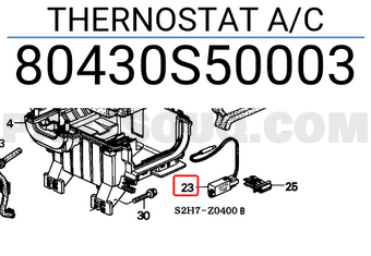 Honda 80430S50003 THERNOSTAT A/C