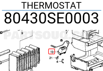 Honda 80430SE0003 THERMOSTAT